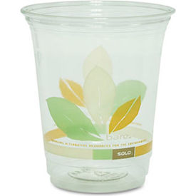 Solo Cups DCCRTP12BARECT SOLO® Bare Eco-Forward RPET Cold Cups, 12-14 oz, Clear, 50/Pack, 1000/Carton image.