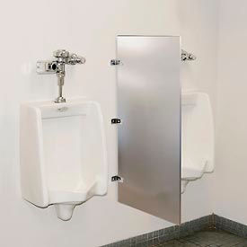 Global Industrial 261998 Global Industrial™ Bathroom Stainless Steel Urinal Screen 24 x 42 image.