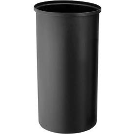 Global Industrial 262007 Global Industrial™ Rigid Plastic Liner For Aluminum Trash Can, 35 Gallon, Black image.