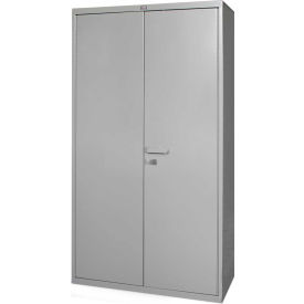 Global Industrial 316052 Global Industrial™ All-Welded Heavy Duty Storage Cabinet, 16 Gauge, 36"Wx18"Dx60"H, Gray image.