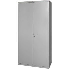 Global Industrial 316053 Global Industrial™ All-Welded Heavy Duty Storage Cabinet, 16 Gauge, 36"Wx18"Dx72"H, Gray image.