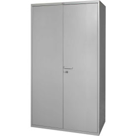 Global Industrial 316056 Global Industrial™ All-Welded Heavy Duty Storage Cabinet, 16 Gauge, 48"Wx24"Dx72"H, Gray image.