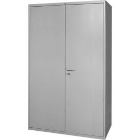 Global Industrial 316058 Global Industrial™ All-Welded Heavy Duty Storage Cabinet, 16 Gauge, 60"Wx24"Dx84"H, Gray image.