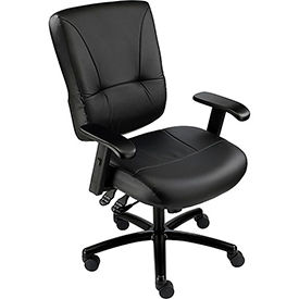 695490 Big and Tall Multifunctional Chair with Arms - Leather