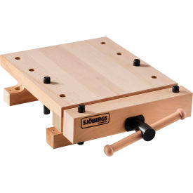 Affinity Tool Works SJO-33309 Sjobergs Smart Workstation Pro Vise European Workbench Top, Beech, 20-7/8"W x 14-3/8"D x 5-1/2"H image.