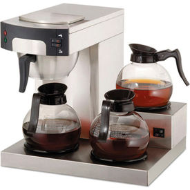 Coffee Pro OGFCPRLG Coffee Pro OGFCPRLG 3-Burner Coffee Maker, Stainless Steel, 36 Cups image.