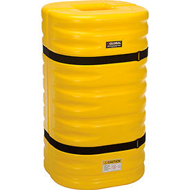 Global Industrial 708163YL Global Industrial™ Column Protector, 8" Opening, Yellow image.