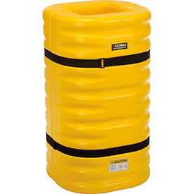 Global Industrial 708165YL Global Industrial™ Column Protector, 12" Opening, Yellow image.