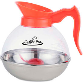 Coffee Pro OGFCPU-13 Coffee Pro OGFCPU13 Unbreakable Decaf Coffee Decanter, 12-Cup/Stainless Steel/Polycarbonate image.