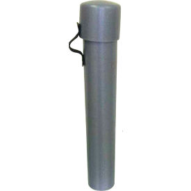 Forte Product Solutions 8002015 Forte Document Storage Tube 13"L x 2-1/8"W x 13"H- Gray image.