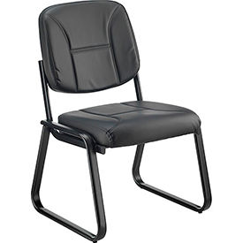 Global Industrial 695514 Interion® Armless Vinyl Reception Chair  image.