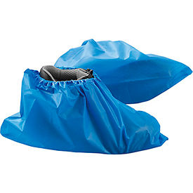 Global Industrial 708199B Global Industrial™ Water Resistant Disposable Shoe Covers, Size 12-15, Blue, 150 Pairs/Case image.