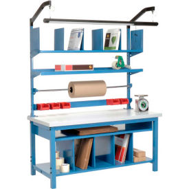 Global Industrial 244180 Global Industrial™ Complete Packing Workbench, Laminate Square Edge, 72"W x 30"D image.