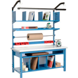 Global Industrial 244181 Global Industrial™ Complete Packing Workbench, Laminate Safety Edge, 60"W x 30"D image.