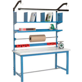 Global Industrial 244193 Global Industrial™ Packing Workbench W/Riser Kit, Laminate Safety Edge, 60"W x 30"D image.