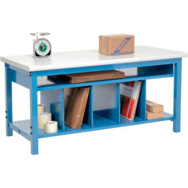 Global Industrial 244205 Global Industrial™ Packing Workbench W/Lower Shelf Kit, Laminate Safety Edge, 60"W x 30"D image.