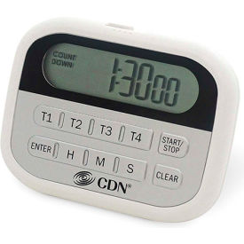Cdn PT2 CDN, PT2, 4-Event Timer and Clock, White image.