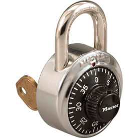 Master Lock Company 1525STK Master Lock® No.1525STK Combination Padlock Key Access with 1 Control Key & Chart, Price Each image.