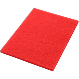 Global Industrial 641307RD Global Industrial™ 14" x 20" Buffing Pad, Red, 5 Per Case image.