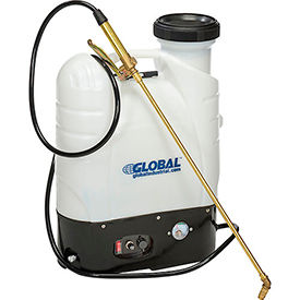 Global Industrial 534554 Global Industrial™ Commercial Duty Battery Operated No Pump Backpack Sprayer W/Brass Wand image.