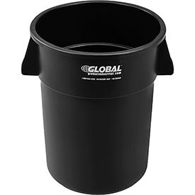 Global Industrial 240464BK Global Industrial™ Plastic Trash Can - 55 Gallon Black image.