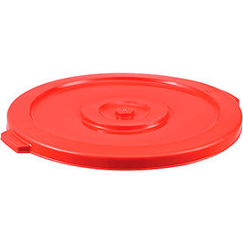 Global Industrial 240461RD Global Industrial™ Plastic Trash Can Lid - 32 Gallon Red image.