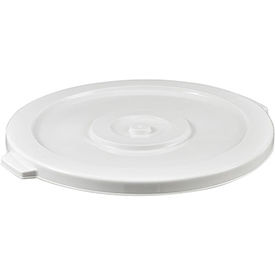 Global Industrial 240461WH Global Industrial™ Plastic Trash Can Lid - 32 Gallon White image.