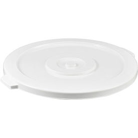 Global Industrial 240463WH Global Industrial™ Plastic Trash Can Lid - 44 Gallon White image.