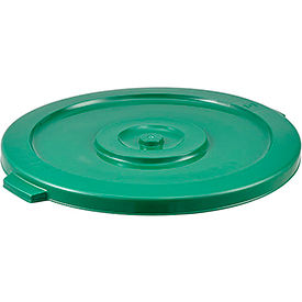 Global Industrial 240461GN Global Industrial™ Plastic Trash Can Lid - 32 Gallon Green image.