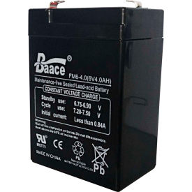 Global Industrial 318527 Global Industrial™ Replacement 6V 4Ah Lead-Acid Rechargeable Battery For 318503 & 224241 image.