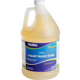 Global Industrial 641369 Global Industrial™ Liquid Hand Soap, Clear - Case Of Four 1 Gallon Bottles image.