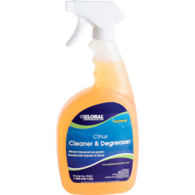 Global Industrial 670281 Global Industrial™ Citrus Cleaner & Degreaser, 32 oz. Trigger Spray Bottle, 6/Case image.