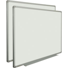 Global Industrial 695653PK Global Industrial™ Porcelain Dry Erase White Board - 36 x 24 - Pack of 2 image.