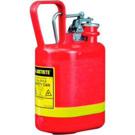 Justrite Safety Group 14160 Justrite 14160 1 Gallon Safety Can, Polyethylene, Red image.