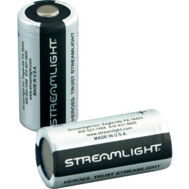 Streamlight Inc. 85175*****##* Streamlight® 85175 CR123A Lithium Battery (2 Pack) image.