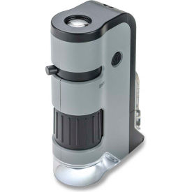Carson Optical MP-250 Carson Optical MP-250 MicroFlip 100-250x LED/UV lighted Pocket Microscope w/ Smartphone Adapter Clip image.