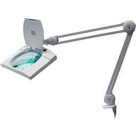 Mg Electronics LED695 MG Electronics LED695 Magnifier Lamp, 5-Diopter, 7.5"x6.2" Lens, 9W, 530 Lum, 32" Reach, 6400K,White image.