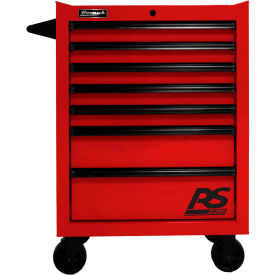 Homak Manufacturing RD04027770 Homak RD04027770 RS Pro Series 27"W X 24"D X 39"H 7 Drawer Red Roller Tool Cabinet image.