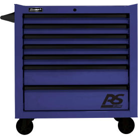 Homak Manufacturing BL04036070 Homak BL04036070 RS Pro Series 36"W X 24"D X 39"H 7 Drawer Blue Roller Tool Cabinet image.