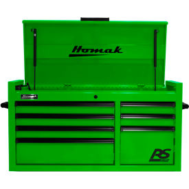Homak Manufacturing LG02004173 Homak LG02004173 RS Pro Series 40-1/2"W X 23-1/2"D X 21-3/8"H 7 Drawer Green Tool Chest image.