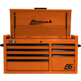 Homak Manufacturing OG02004173 Homak OG02004173 RS Pro Series 40-1/2"W X 23-1/2"D X 21-3/8"H 7 Drawer Orange Tool Chest image.