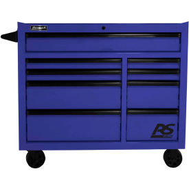 Homak Manufacturing BL04004193 Homak BL04004193 RS Pro Series 41"W X 24"D X 39"H 9 Drawer Blue Roller Tool Cabinet image.