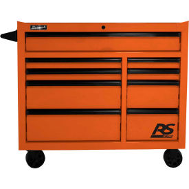 Homak Manufacturing OG04004193 Homak OG04004193 RS Pro Series 41"W X 24"D X 39"H 9 Drawer Orange Roller Tool Cabinet image.