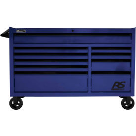 Homak Manufacturing BL04054010 Homak BL04054010 RS Pro Series 54-1/2"W X 24"D X 40-3/8"H 10 Drawer Blue Roller Tool Cabinet image.