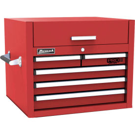 Homak Manufacturing RD02027052 Homak RD02027052 Pro II Series 26-1/2"W X 24-1/4"D X 21-3/8"H 5 Drawer Red Tool Chest image.