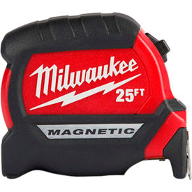 Milwaukee Electric Tool Corp. 48-22-0325 Milwaukee 48-22-0325 1" x 25 Compact Wide Blade Magnetic Tape Measure image.