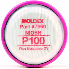 Moldex-Metric, Inc 7960 Moldex 7960 P100 Filter Disk, Nuisance Organic Vapor for 7000 & 9000 Series Respirators, 1-Pair image.