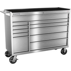 INDEPENDENT DESIGN INC  FMPS5411RC Champion FMPS5411RC FMPro Stainless Steel 54"Wx20"Dx42-1/2"H 11 Drawer Roller Cabinet image.