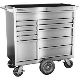 INDEPENDENT DESIGN INC  FMPS4111MC Champion FMPS4111MC FMPro Stainless Steel 41"Wx20-1/4"Dx43-1/8"H 11 Drawer Roller Cabinet image.