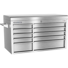 INDEPENDENT DESIGN INC  FMPS4110TC Champion FMPS4110TC FMPro Stainless Steel 41"Wx20"Dx23-5/8"H 10 Drawer Chest image.